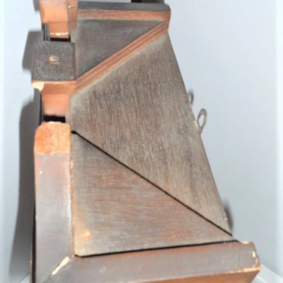 French Mission Antique CARILLON Wall Clock 31 DAY w KEY Chime Fancy Wood Scroll - Picture 7 of 8